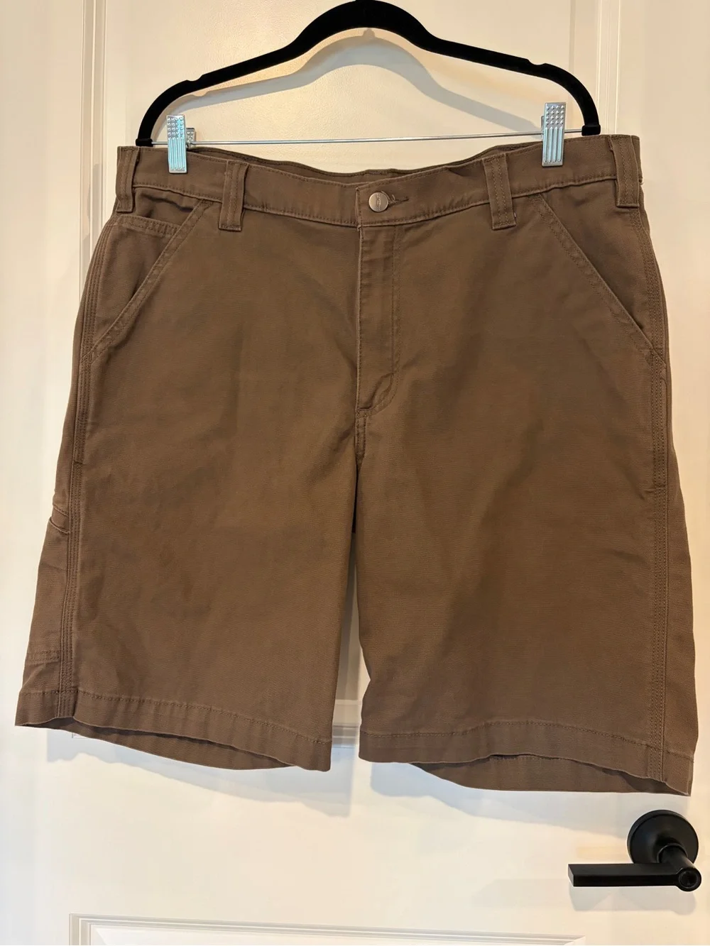 Carhartt Men’s Relaxed Fit Canvas Work Utility Shorts Brown Size 36
